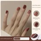 Двухцветный однотонный клей, нетоксичный стойкий Твердый крем-гель в консервировке, легко окрашивается, быстро сохнет, клей для ногтей сделай сам TSLM1