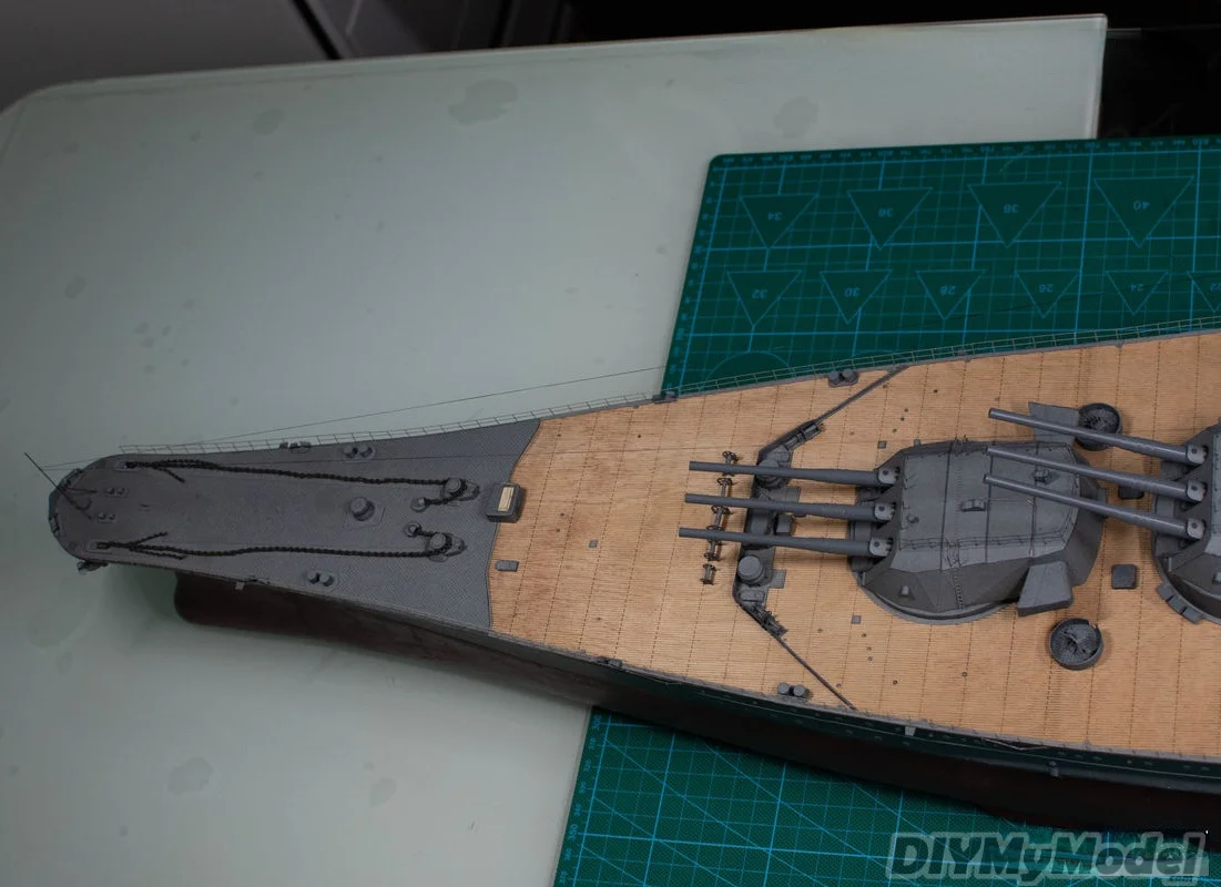 DIYMyModeI-Battleship de la Segunda Guerra Mundial de Jap&oacute;n, Yamato 1:200, BRICOLAJE, manualidades, Kit de papel, hecho a mano juguete, rompecabezas, regalo, utillaje de pel&iacute;cula-5