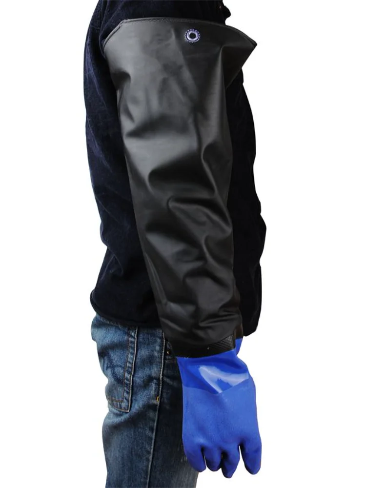 70 см Длинные ПВХ пескоструйные перчатки высокое качество промышленные |