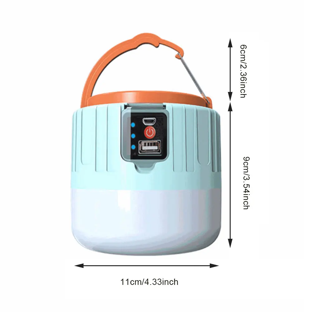 

300W Camping Light Usb Led Solar Lamp Outdoor Charging Remote Control Super Bright Night Market Bulb Emergency Lights Tools