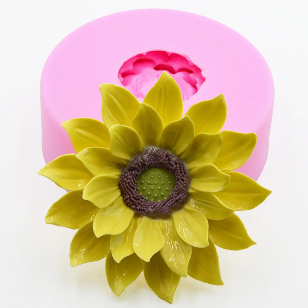 3D Цветочная форма для мыла больших размеров полностью покрыто рисунками