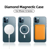magnectic case for iphone 12 pro max 12 mini case for magsafe wireless charging shockproof full protection pctpu case joyroom