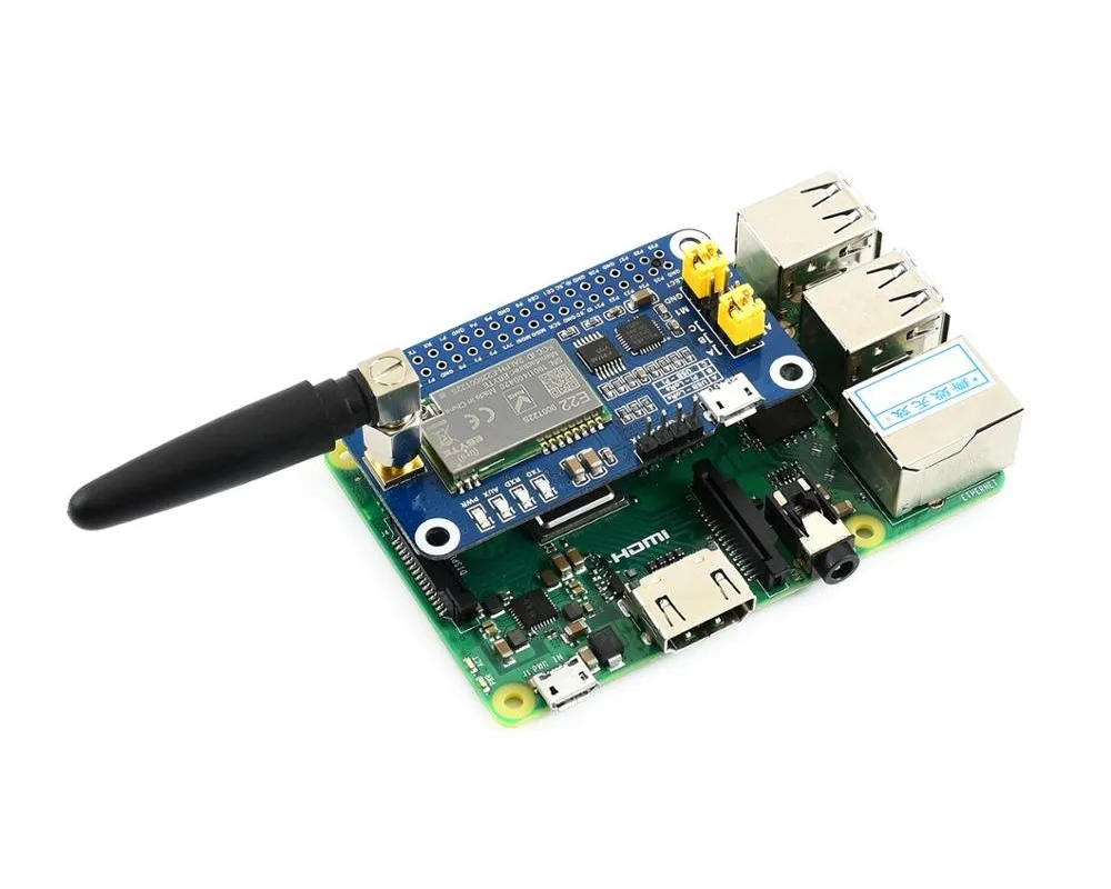 SX1262 LoRa HAT для Raspberry Pi широкополосная модуляция спектра частотный диапазон 868 МГц |