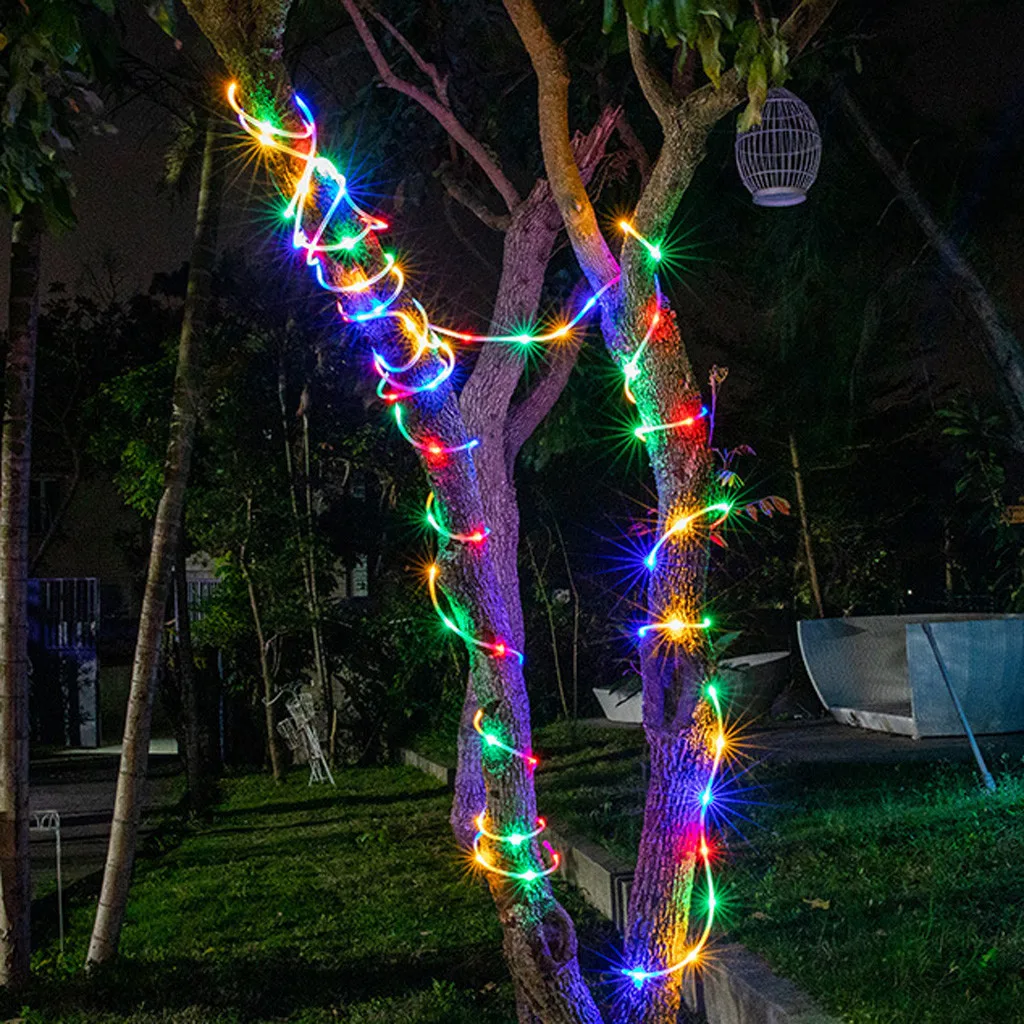 10 м 100 светодиодов веревка Сказочный светильник на водонепроницаемой батарее
