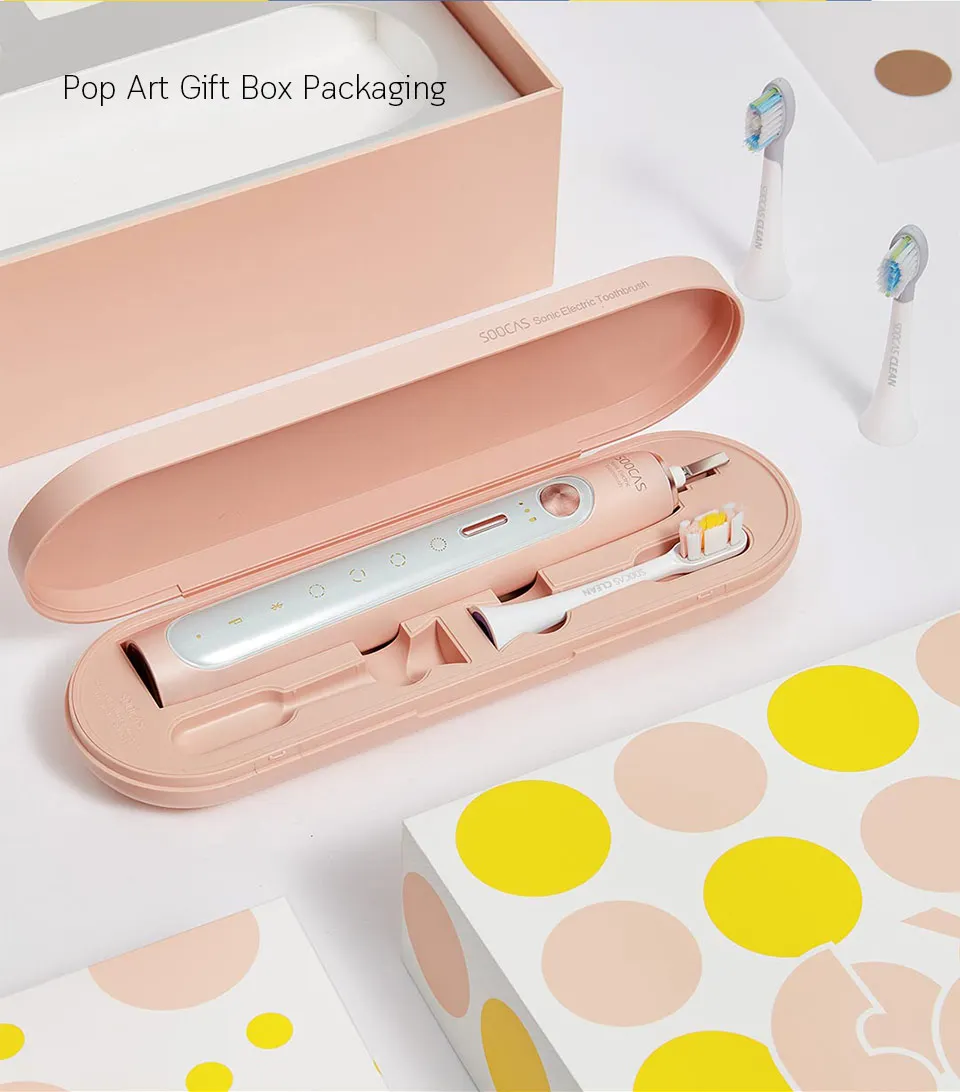 Xiaomi Mijia модернизированная Soocas X5 звуковая электрическая зубная щетка для взрослых водостойкая ультра звуковая автоматическая зубная щетка USB перезаряжаемая