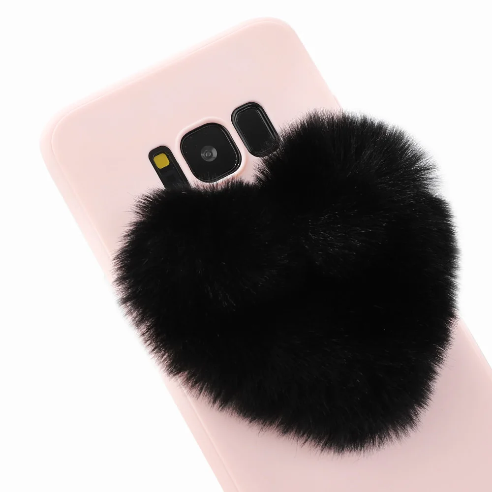 L-FADNUT Меховой чехол для samsung Galaxy S10 S10E S9 S8 Plus S7 Edge Роскошный милый плюшевый Силиконовый противоударный мягкий ТПУ защитный чехол