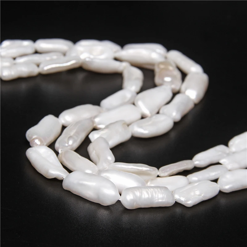 

10-20MM Baroque Irregular 100% AA Natural Freshwater Pearl Beads Strand Charms Jewelry Loose Bead 14" Strand For Necklace DIY
