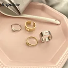 Парные кольца с бабочкой ROPUHOV, модные корейские парные кольца в стиле панк, 2021