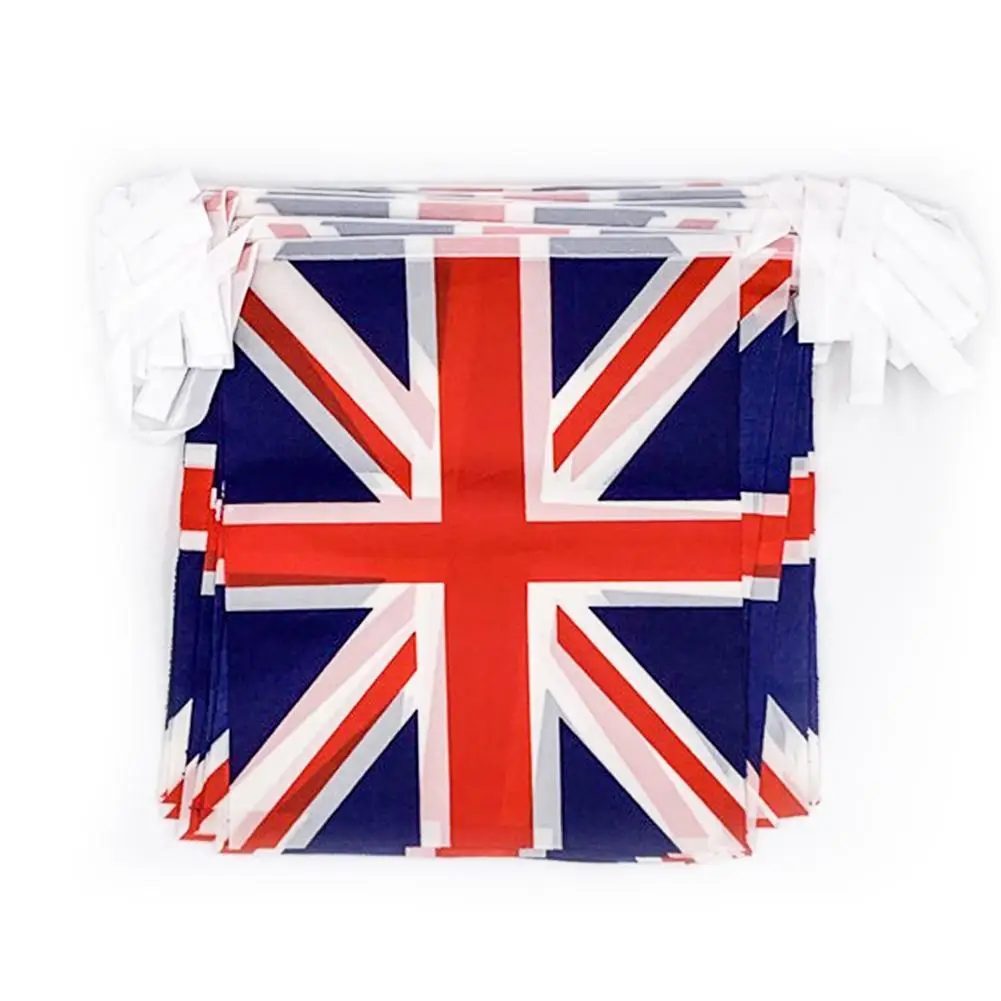 Флаги подвески с флажками Union Jack 9 м британский баннер тканевый флаг украшение для