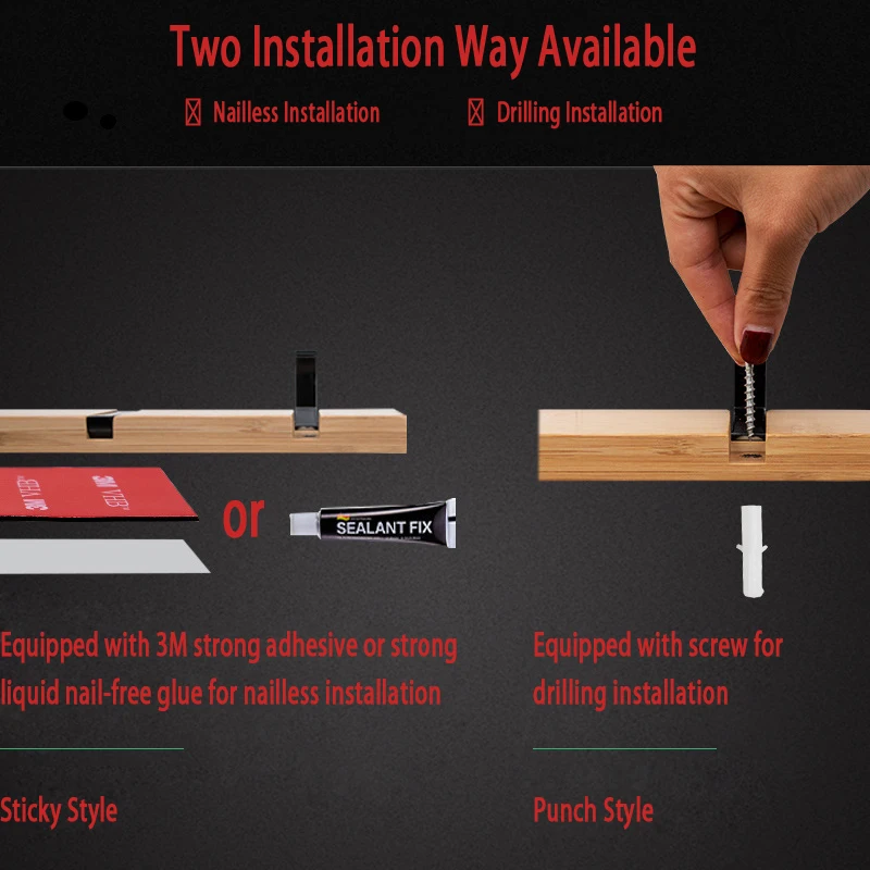 Вешалка для одежды Бамбуковая в скандинавском стиле