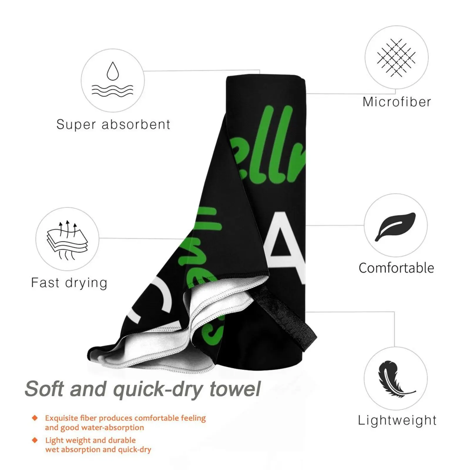 Быстросохнущее полотенце для занятий спортом в тренажерном зале портативное