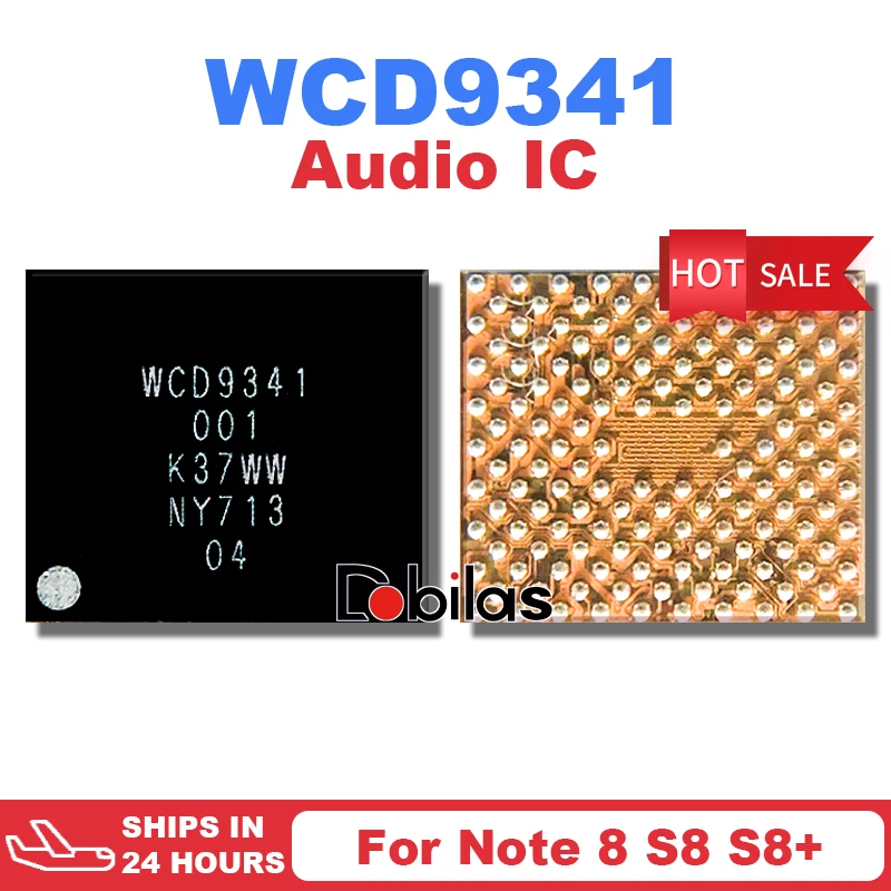 5 шт./лот WCD9341 001 звуковой кодек IC BGA для Samsung Galaxy Note 8 S8 + Plus кольцевой встроенные