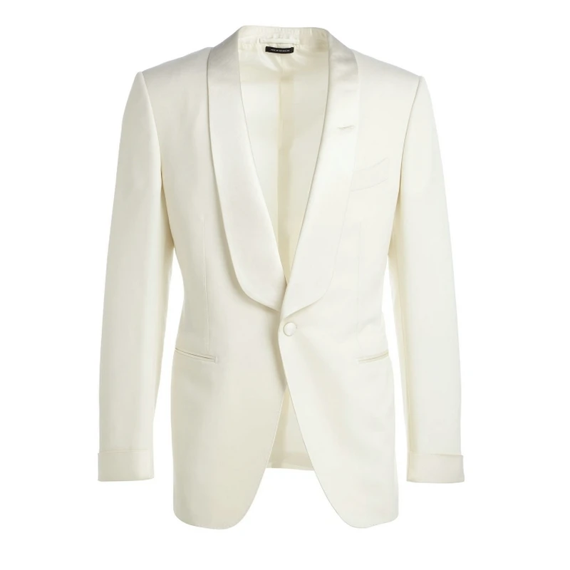 2019 кремовые мужские повседневные деловые Свадебные смокинговые костюмы Модные