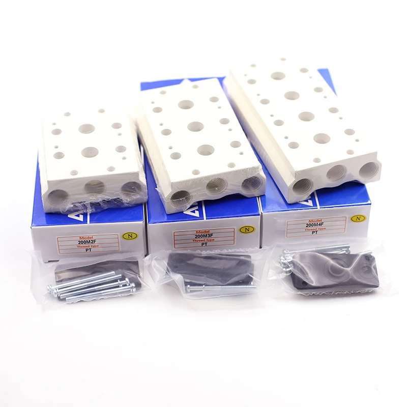 

Airtac solenoid valve manifold base 4V210 5V210 4V110 5V110 series
