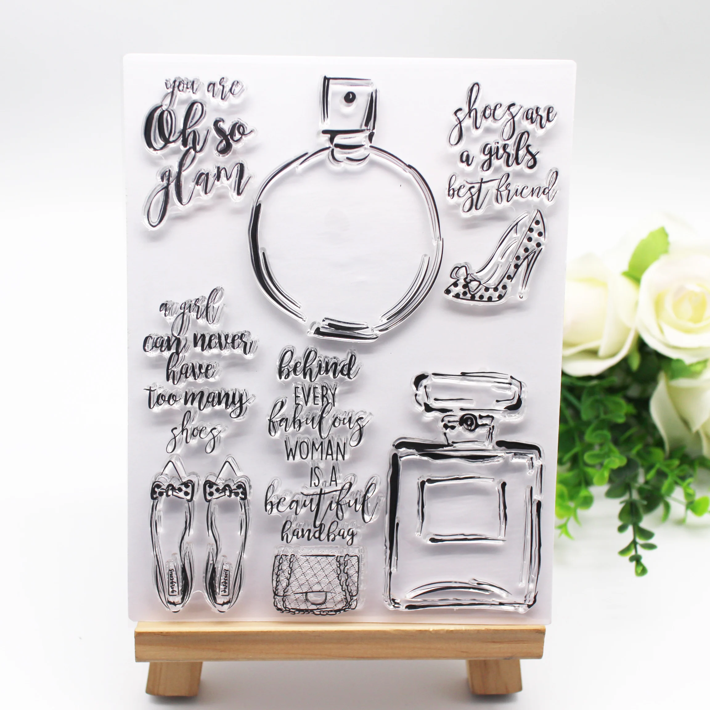 Прозрачные штампы Силиконовая печать для сделай сам карточка скрапбукинга