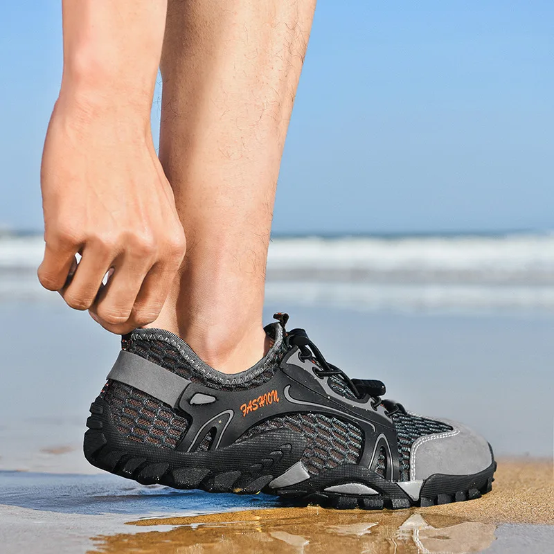 

Outdoor Sport Quick Dry Aqua Shoes Mesh Upper Vamp Unisex Slippers Upstream Socks Shoes Non-slip Elastic Breathable Hiking Shoes