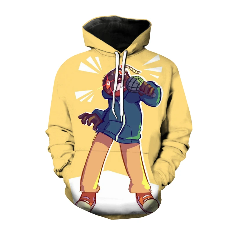 

2021 Fashion Harajuku Street Children's Tops Cartoon Game Hoodie 3d Printing Hooded Sweatshirts For Men And Women
