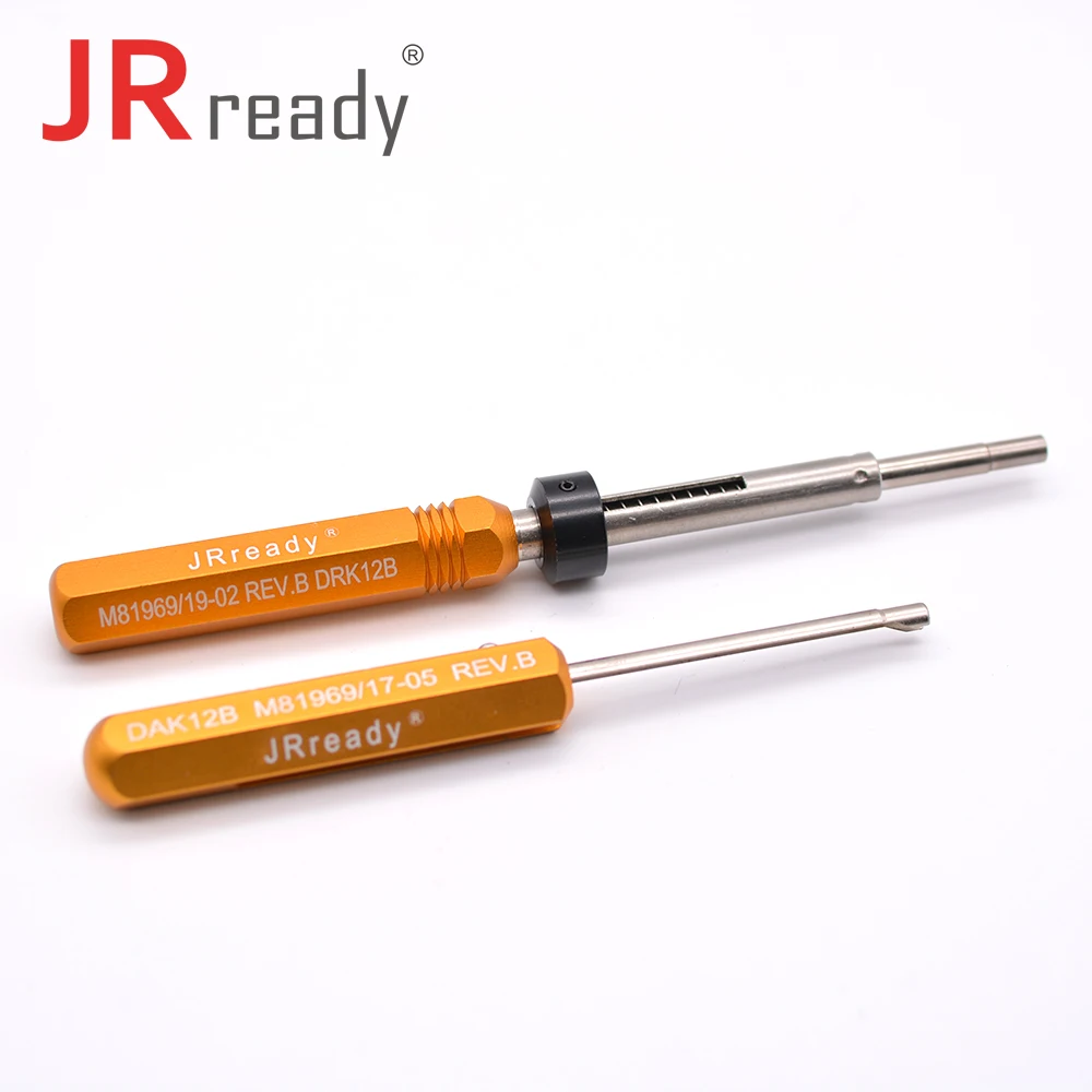 

JRready ST5107 Tool Kit DAK12B M81969/17-05 DRK12B M81969/19-02 Insertion Extraction Tool Size 12 For MIL-DTL-26500 Connector