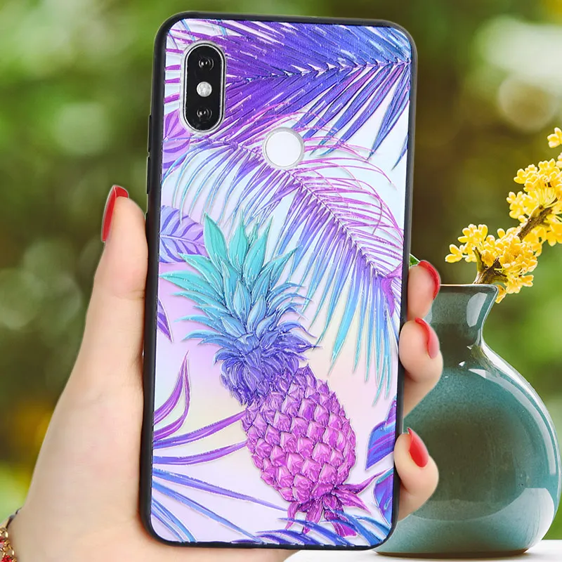 Чехол Red mi Note 5 A Prime с 3D цветком для Xiao 5A Plus черный чехол Xiomi A2 Lite 8 SE из ТПУ |