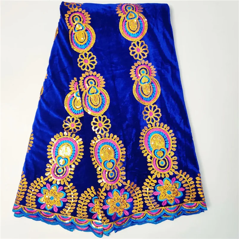 Бордового цвета в нигерийском стиле с блестками и бархатной ткани кружева Ткань 5