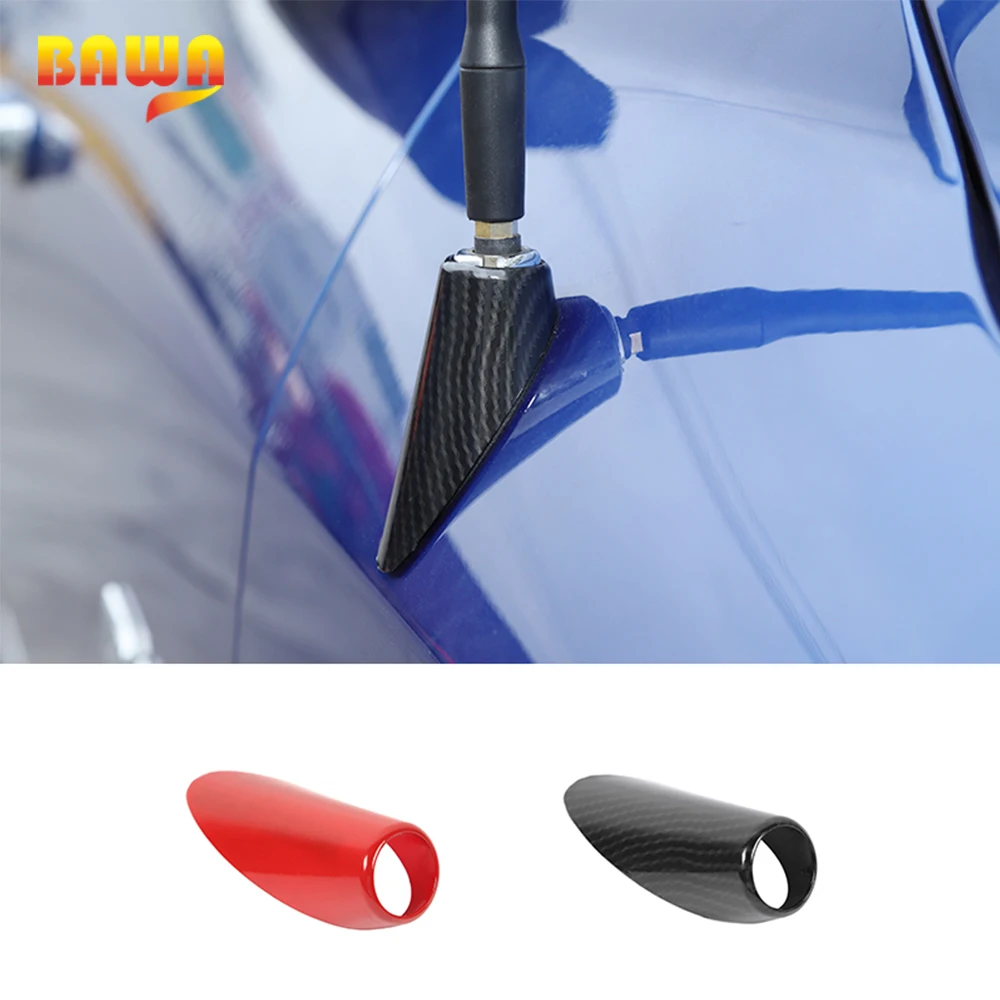 

BAWA Car Stickers Radio Antenna Base Decoration Cover Trim ABS Accessories for Dodge RAM 1500 2010-2017