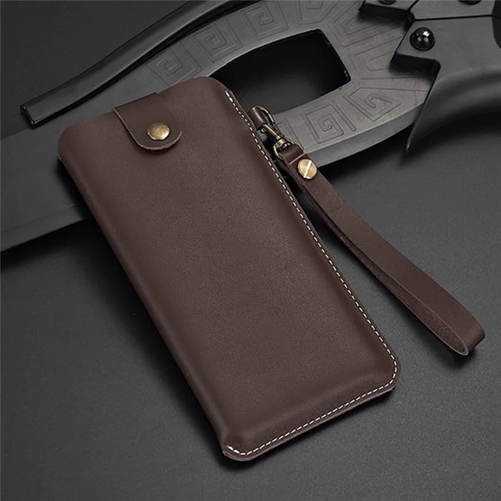 

Leather Bag Protective Case Shockproof Cover for Samsung Galaxy Fold Smartphone Business Style Bag Cover
