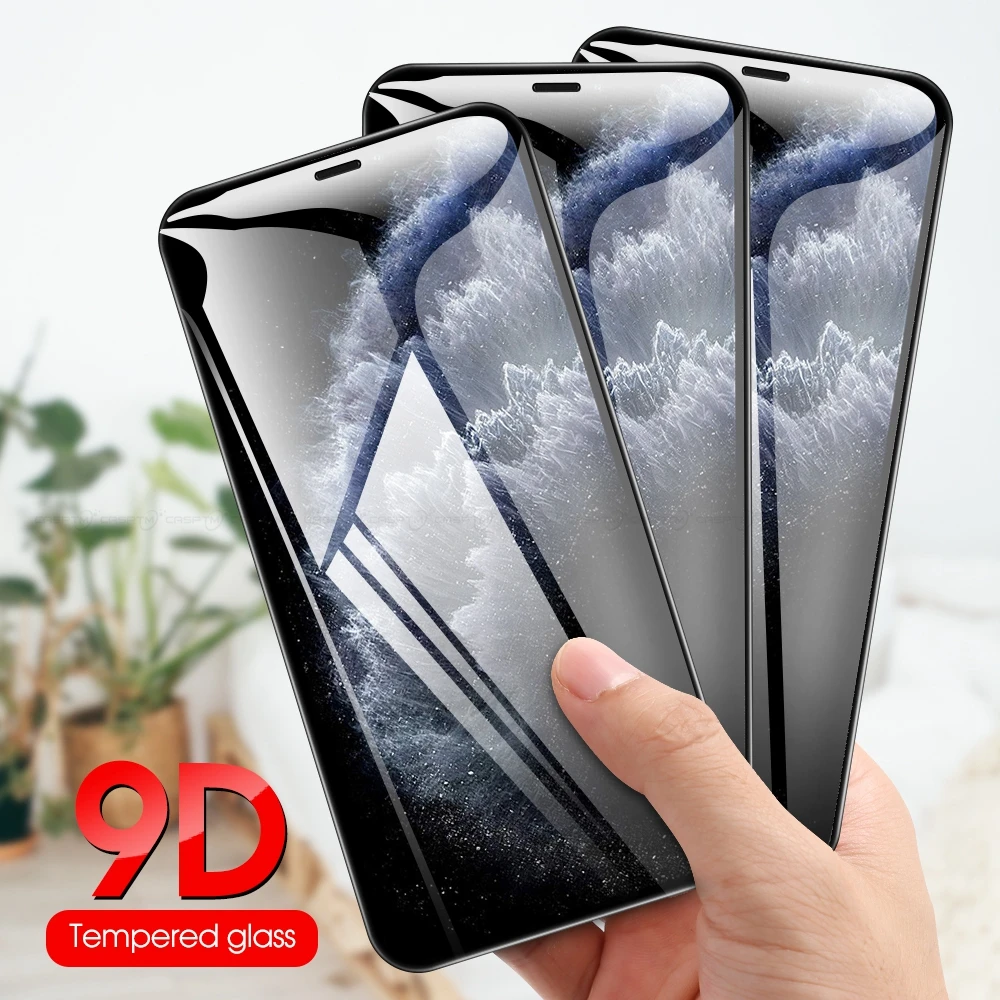 2 шт. Новое закаленное стекло для iPhone 11 Pro Max полное покрытие защитное X XS XR Защитная
