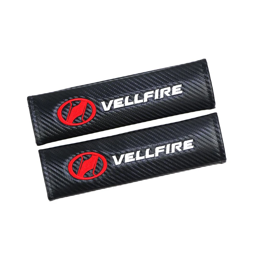 

VEHICAR Car Safety Belt Pads For VELLFIRE Vehicle 2PCS Car Seat Belt Cover Auto Accessories