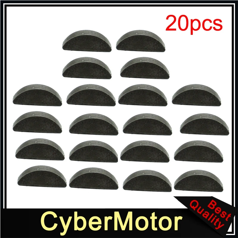 20pcs Woodruff ракета ключ для китайского 2 такта 47cc 49cc мини мото грязи карманный велосипед - Цвет: 20pcs