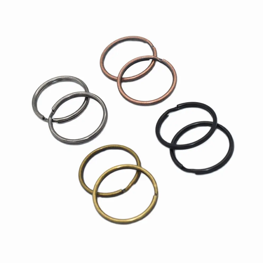

25mm Key Chain Ring Key Ring Split Ring Double Loops Split Rings Metal Key Ring Pendant Key Fob Hardware for key chain jewelry