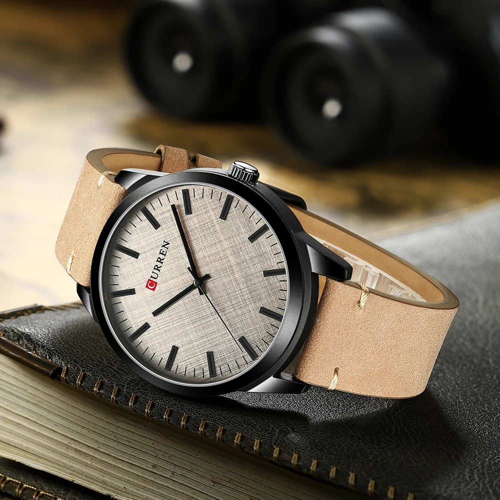 

Relogio Masculino CURREN Watches Mens Fashion Leather Watch For Men Sports Waterproof Quartz Clock Montre Homme