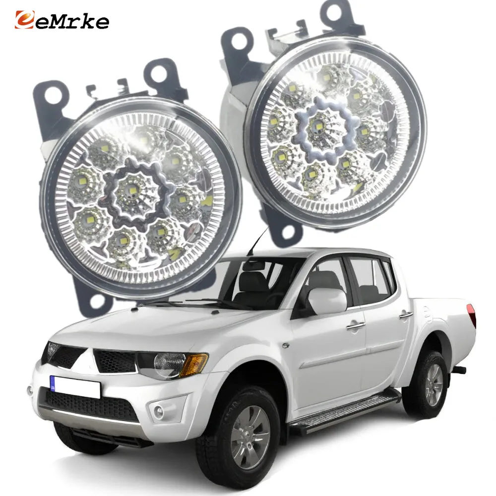 Автостайлинг для Mitsubishi Triton 2005 ~ 2014 светодиодные противотуманные фары H11 H8 сменная