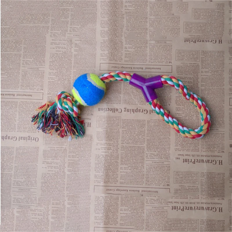 Изделия для обучения собак больших ручной Плетеный мяч надувные игрушки Веревка