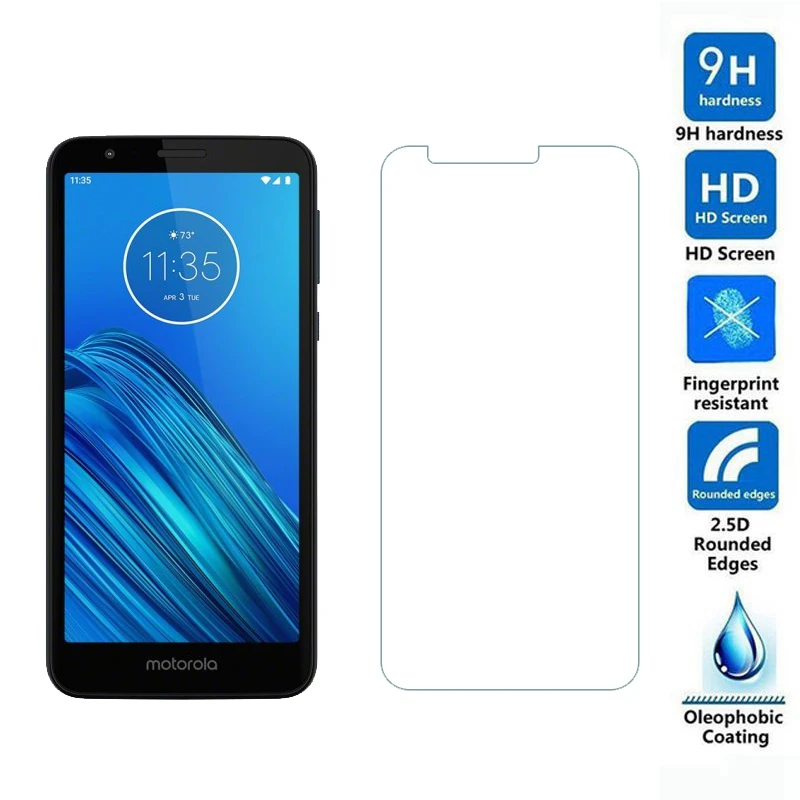 Moto E6 защитная пленка из закаленного стекла с уровнем твердости 9H 2.5D Защитная для