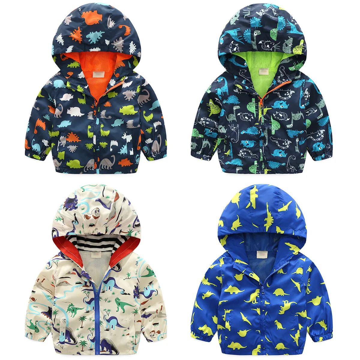 

Cute Dinosaur Spring Children Coat Autumn Kids Hooded Jacket Boys Outerwear Coats Active Boy Windbreaker Baby Clothes Clothing