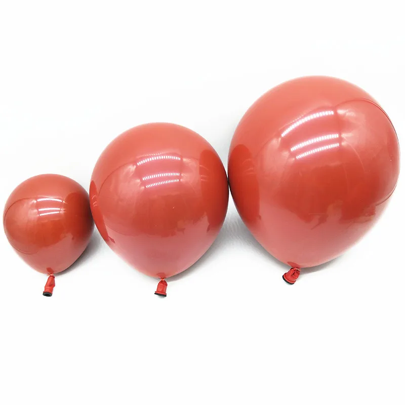 1 шт. 18 дюймов красные латексные шары двойной слой гранат красный толстый круглый