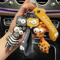 fashion pattern design keychain phone number card keyring bradied phone number plate key ring auto vehicle key chain accessories