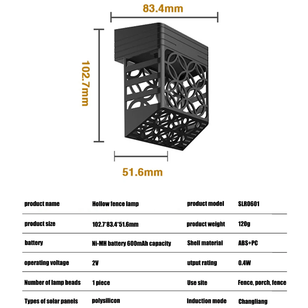 

Outdoor Solar lights Garden Wall Lamp Waterproof LED Night Light Home Garden Yard Decor Lighting