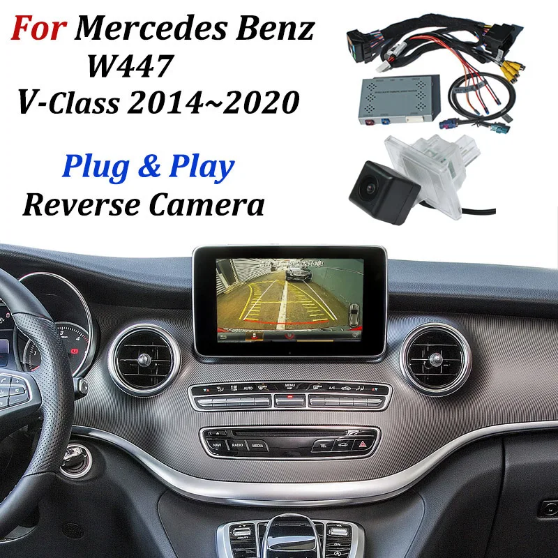 Парковочная камера заднего вида для Mercedes Benz V Class W447 2015-2018 оригинальный экран