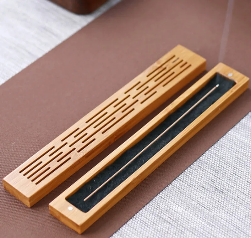 Бамбук Ладан горелки резьба по дереву Stick коробка сандалового дерева пластины