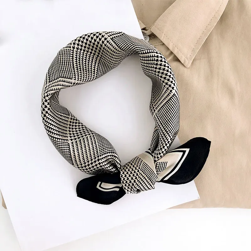 

Платок женский из 100% чистого шелка, квадратный, с принтом, 2020