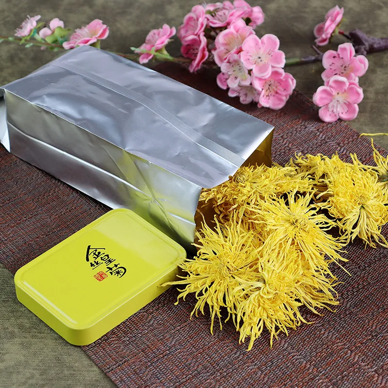 Свежий! Новый чай с хризантемами фруктовый Подарочная коробка большими желтыми