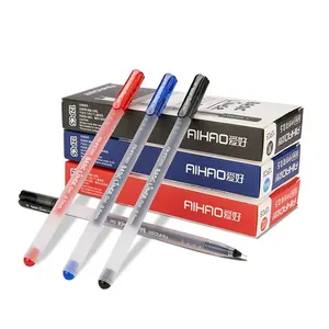 Ручка гелевая офисная, 12 шт.лот, 0,5 мм, Чернаякраснаясиняя