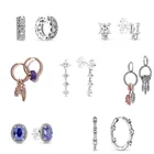 Женские серьги-кастрюли из серебра 925 пробы