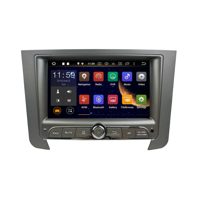 Автомобильный dvd плеер с восьмиядерным процессором Android 10 4 Гб ОЗУ для Ssang yong rexton 2014