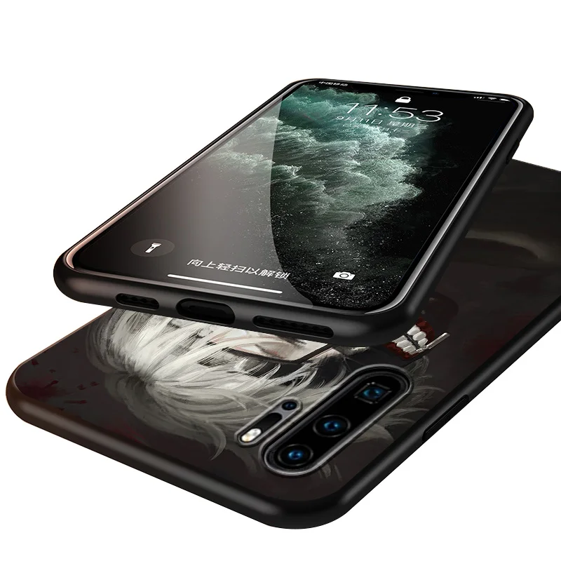 

Anime Tokyo Ghoul Silicone Cover For Huawei P40 P30 P20 Pro P10 P9 P8 Lite E Plus 2019 2017 5G Black Soft Phone Case