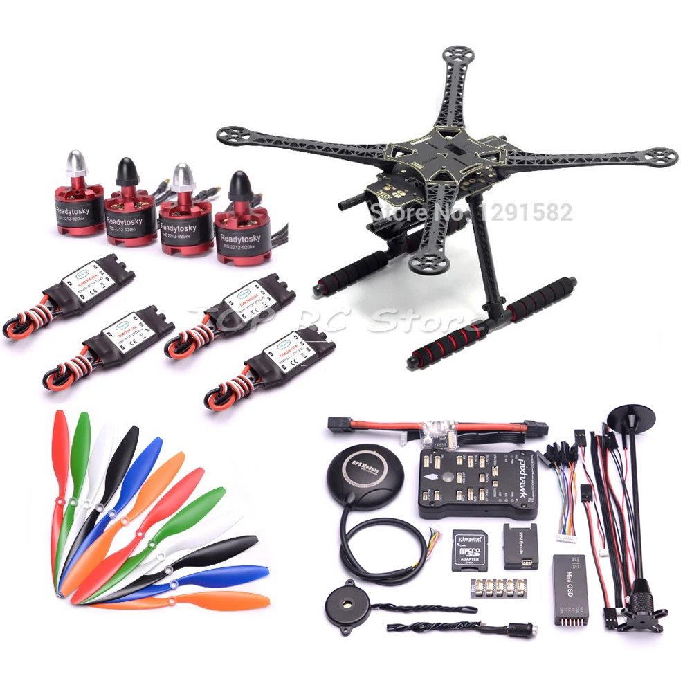 Комплект с рамкой для печатной платы S500 500 мм Карбоновым приводом + Naza M Lite / APM2.8