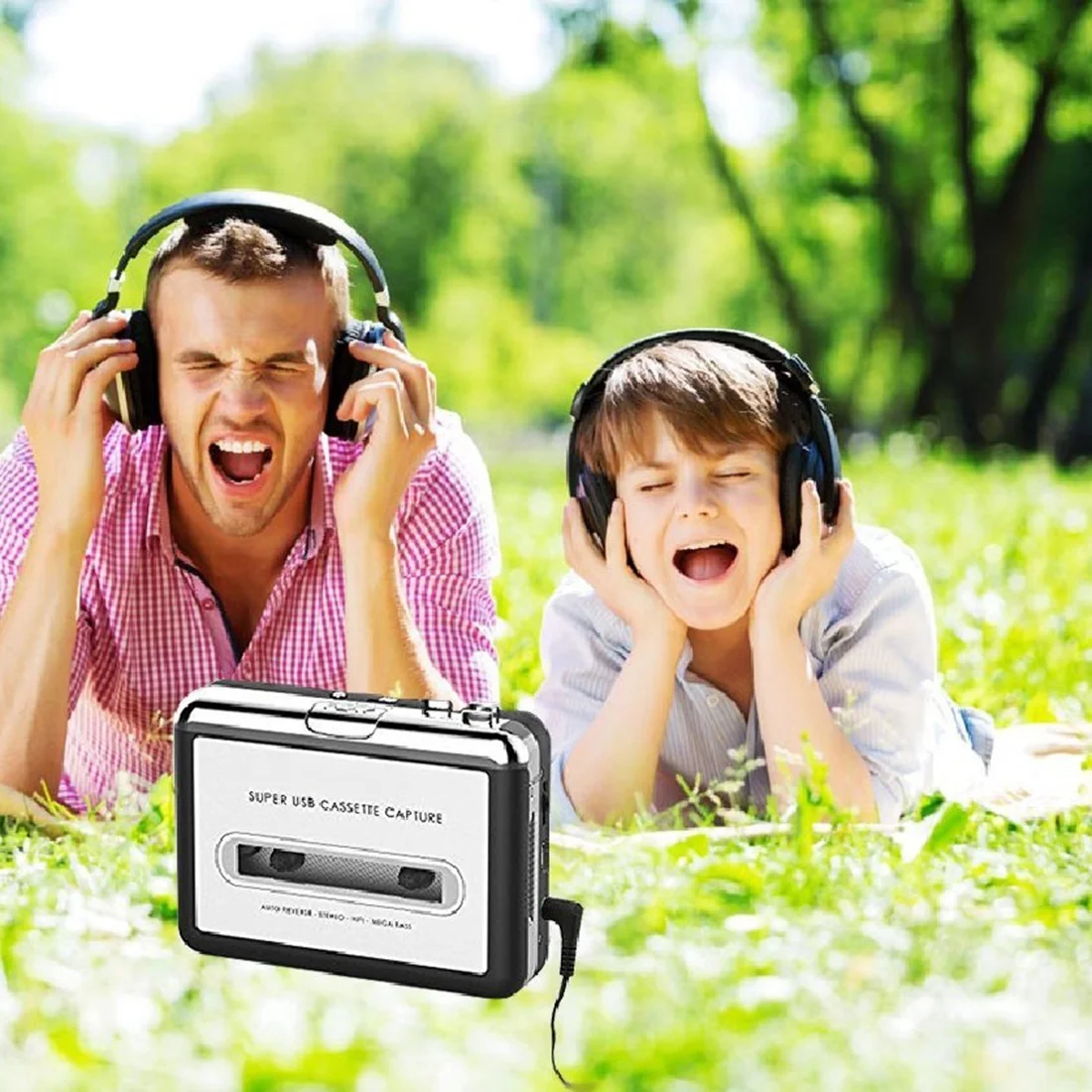 USB Cassette Capture to MP3 Converter converts your old cassette MP3/WAV/AIFF/OGG | Электроника