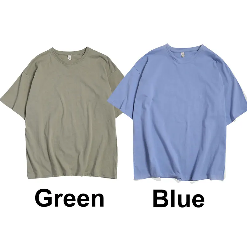 Green-Blue LAPPSTER дропшиппинг Harajuku Твердые смешные футболки лето мужские цветные хип-хоп футболки Высокое качество хлопок белые топы тройники - Цвет: Green-Blue