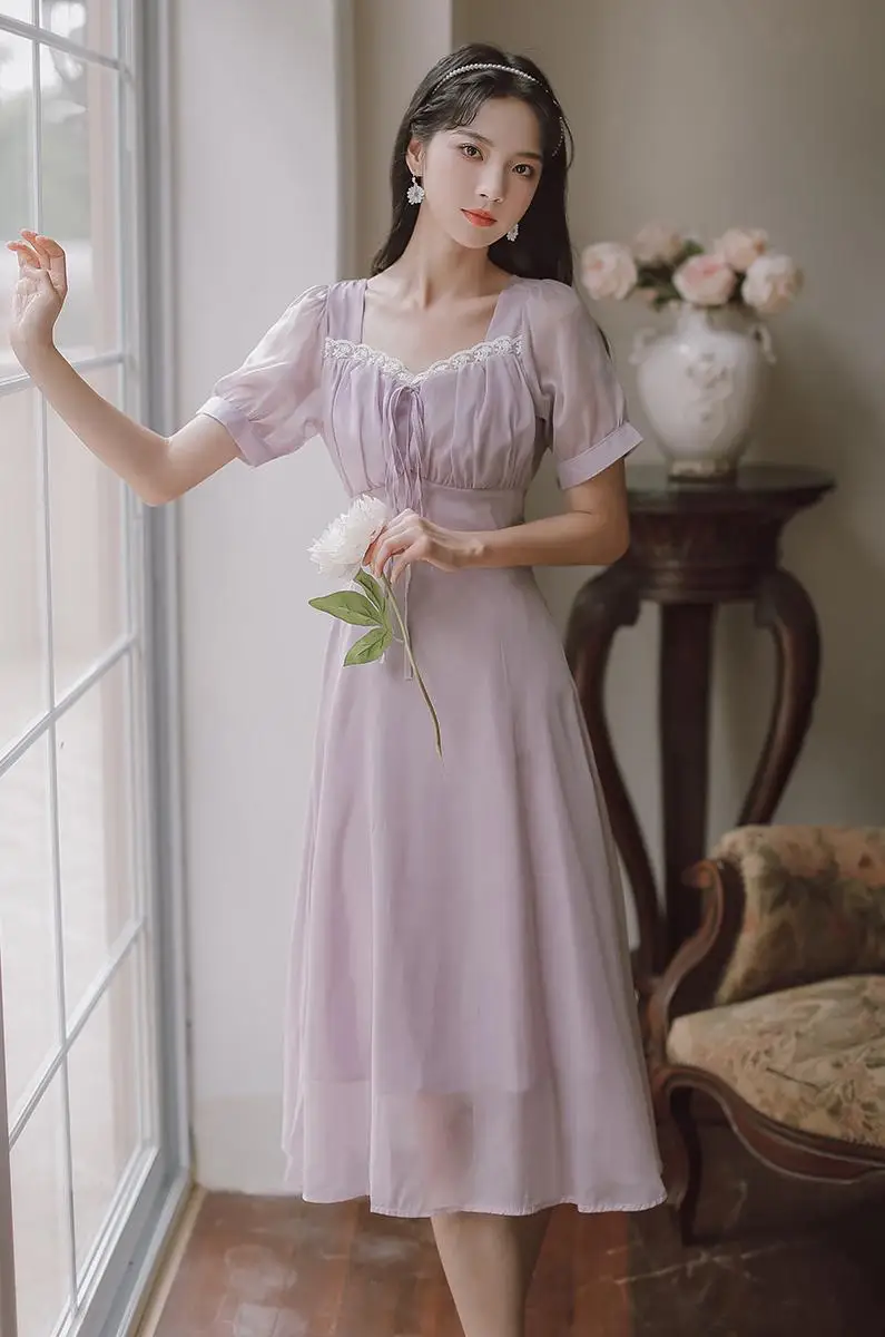 

COIGARSAM Women dress Dresses Purple 9831B